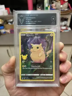 Pikachu 5/25 Full Art Holo Pokemon Celebrations 25th Anniversary TCG Card 8 NM - Image 2