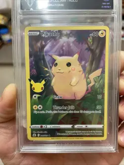 Pikachu 5/25 Full Art Holo Pokemon Celebrations 25th Anniversary TCG Card 8 NM - Image 4