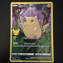 Pokemon Pikachu TCG Full Art Celebrations Card 5/25. #2 - Image 1