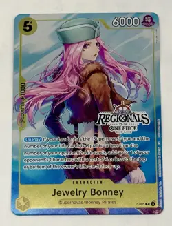 2025 One Piece Jewelry Bonney ONLINE Regional Event Card English Foil Promo 085 - Image 1