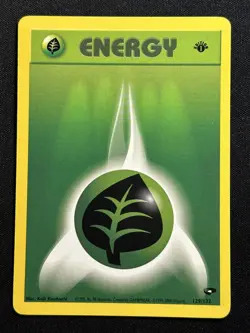 Grass Energy 1st Edition Gym Challenge 129/132 LP-NM Pokemon Card - Image 1