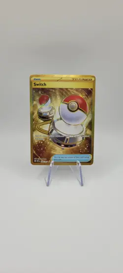 Pokemon TCG: Switch 206/165 Scarlet & Violet 151 Hyper Rare Gold Card - NM - Image 1