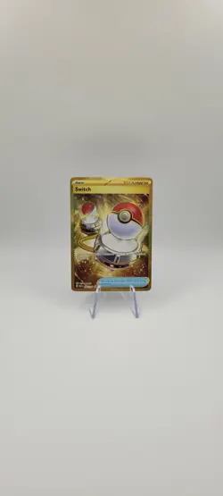 Pokemon TCG: Switch 206/165 Scarlet & Violet 151 Hyper Rare Gold Card - NM - Image 2