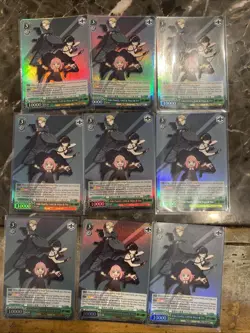 Weiss Schwarz Spy Family Lot Of 9 Cards Super Rare Holo Foil - Image 1