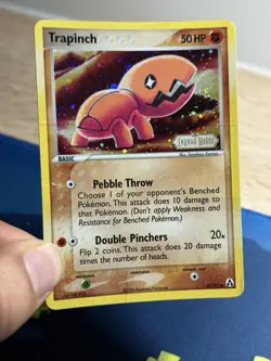Trapinch 67/92 Ex Legend Maker Reverse Holo Foil Stamped Pokemon Card HP - Image 3