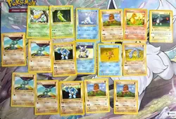 1999 Pokemon TCG Base Set Shadowless Lot 17Cards With Duplicates - Image 1