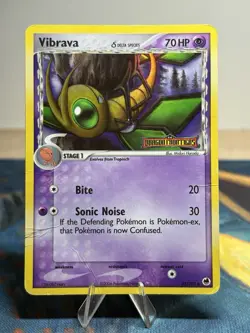 Vibrava 42/101 EX Dragon Frontiers Reverse Holo 2006 Stamped Pokemon TCG Card HP - Image 1