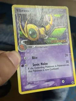 Vibrava 42/101 EX Dragon Frontiers Reverse Holo 2006 Stamped Pokemon TCG Card HP - Image 4