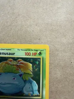 Pokemon TCG Venusaur Base Set Holo Unlimited Rare Card - Image 4