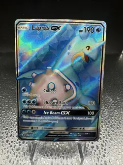 Pokemon TCG Lapras GX Full Art Ultra Rare Card Sun Moon 139/149 Holo - Image 1