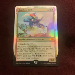 My Little Pony Secret Lair Rainbow Dash Foil #1540 NM+ Unplayed Magic MTG Card - Image 1