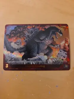 Godzilla Card Game Promo EBP01-030++ PRSP Godzilla Landing NM Foil - Image 2