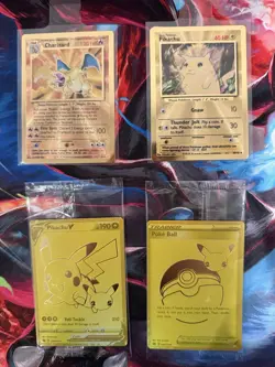 Pokemon TCG 25th Anniversary Celebration Metal Card and Golden Card Set Sealed - Image 1