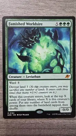 Famished Worldsire (Mythic Rare) #182 Edge of Eternities MTG NM - Image 1