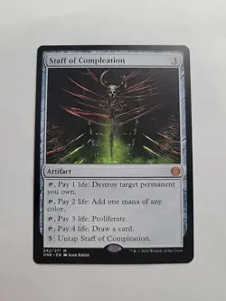 MTG - Staff of Compleation _ONE _Regular Mythic #242 - Image 1