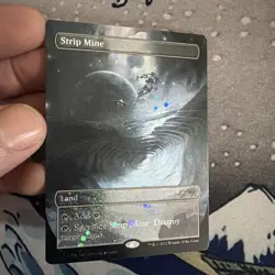 Strip Mine (Borderless) (Galaxy Foil) Secret Lair Drop Foil - MTG - NM - Image 1