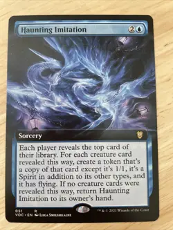 MTG Haunting Imitation VOC Commander: Crimson Vow #051 Extended Art Regular NM/M - Image 1