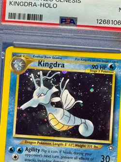 Pokemon 2000 P.M. Neo Genesis Kingdra Holo - PSA 7 NM Swirl - Image 3