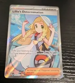 Pokemon TCG Lillie's Determination Full Art Mega Evolution 169/132 NM Very Clean - Image 1