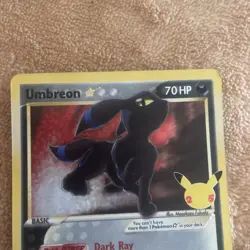 Pokemon Celebrations Classic Collection Umbreon Gold Star NM - Image 3
