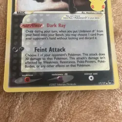 Pokemon Celebrations Classic Collection Umbreon Gold Star NM - Image 4