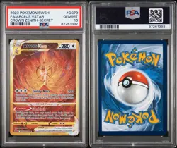 2023 Pokemon SWSH #GG70 FA/ARCEUS VSTAR CROWN ZENITH-SECRET GEM MT PSA 10 - Image 3