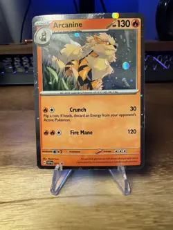 Pokemon TCG Arcanine SVP Black Star Promos SVP011 Promo Cosmos Holo Rare Promo - Image 1