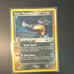 Pokemon TCG Dark Marowak 7/109 EX Team Rocket Returns Holo Rare 70 HP English - Image 1
