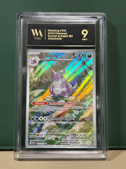 Pokemon 151 ENGLISH - NIDOKING - ILLUSTRATION RARE - 174/165 - WAG 9 PSA CGC - Image 1