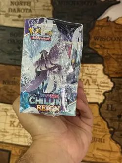Pokemon TCG Sword & Shield Chilling Reign Booster With Stock X Stamp - Image 3