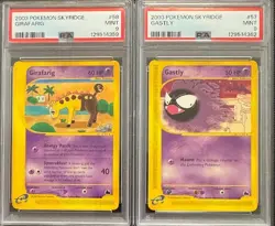 PSA 9 GIRFARIG 58 & GASTLY 57 SKYRIDGE POKEMON MINT - Image 1