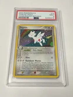 PSA 9 TOGETIC- HOLO TEAM ROCKET RETURNS POKEMON 2004 - Image 1