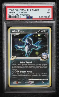 Absol Pokemon Platinum Supreme Victors PSA 7 2009 - Image 1
