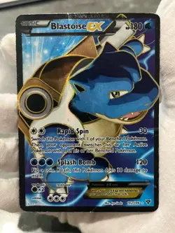 Pokemon TCG Blastoise EX 142/146 XY Holo Full Art Ultra Rare DMG - Image 3