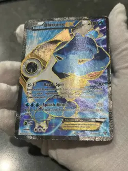 Pokemon TCG Blastoise EX 142/146 XY Holo Full Art Ultra Rare DMG - Image 4