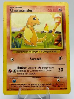 Pokemon TCG Charmander Base Set Unlimited - Image 1