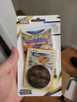 Pokemon Sword & Shield Brilliant Stars Check Lane Blister Eevee Promo New Sealed - Image 1