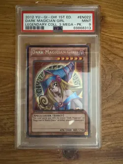 Yugioh - Dark Magician Girl LCYW-EN022 1st Edition Secret Rare PSA 9 - Image 1