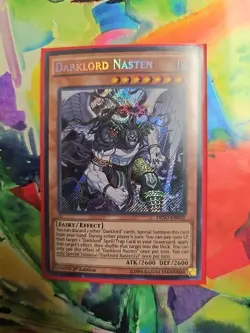 Darklord Nasten DESO-EN032 1st Secret Rare NM YuGiOh - Image 1