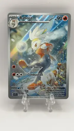 Raboot 147/142 Illustration Rare Holo NM Pokemon SV07: Stellar Crown - Image 1