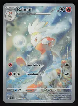 Raboot 147/142 SV07: Stellar Crown Illustration Rare Pokemon TCG Card NM - Image 1