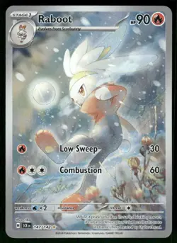 Raboot 147/142 Illustration Rare Holo NM Pokemon SV07: Stellar Crown - Image 1
