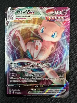 2021 Mew VMAX 114/264 Swsh08: Fusion Strike Ultra Rare NM Pokemon Card - Image 1