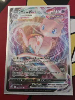 Mew Vmax 114/264 Fusion Strike NM Full Art Ultra Rare Pokemon Card - Image 1