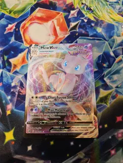NEAR MINT! Mew VMAX (114/264) Fusion Strike Full Art Ultra Rare Pokemon Card! - Image 1