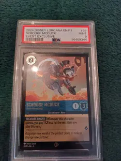 Scrooge McDuck 2024 Disney Lorcana Event Exclusive Foil #39 PSA 9 - Image 1