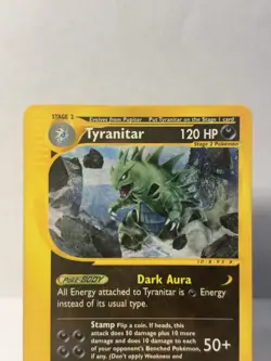 Pokemon TCG Tyranitar 66/165, Expedition Base Set E-Reader *Excellent Condition* - Image 3