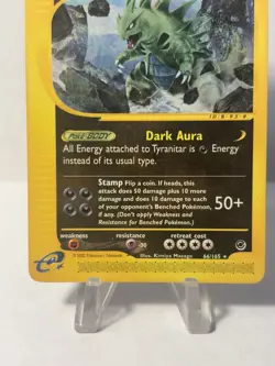 Pokemon TCG Tyranitar 66/165, Expedition Base Set E-Reader *Excellent Condition* - Image 4