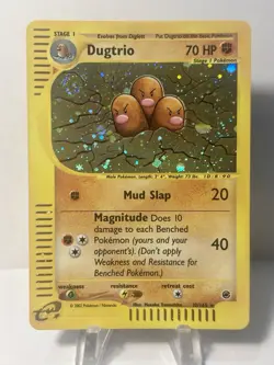 Pokemon TCG Dugtrio 10/165, Expedition Base Set, Holo Rare With Swirl 🌀 *NM/LP* - Image 1