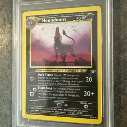 Pokemon Houndoom Neo Revelation 1st Edition Holo Rare #8 PSA 9 Mint - Image 3